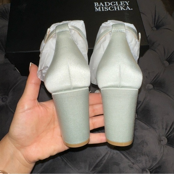 New Badgley Mischka Tempest Embellished Block-Heel Sandal - Picture 6 of 6